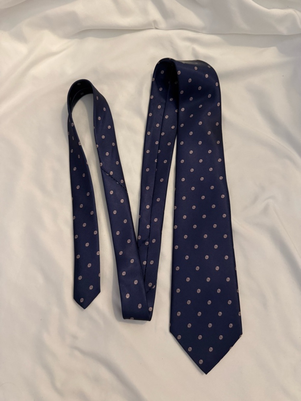 Vintage Egon Von Furstenberg Geometric Floral Tie
